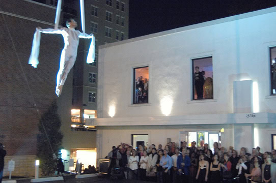 2005, Jim Dine, " The Lost Boy", 25th Anniversary Opening, Cirque du Soile Performs in Parking Lot - Alan Avery Art Company